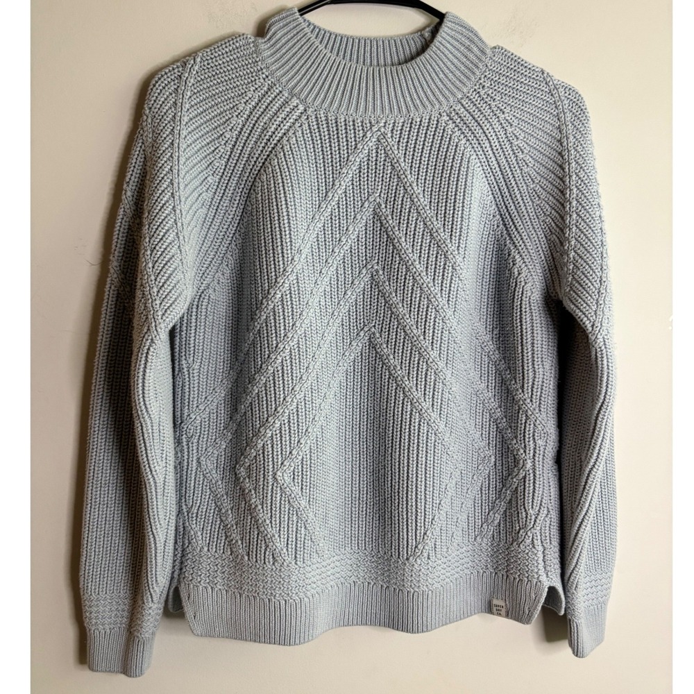 Superdry Blue Knit Sweater Women Size Small